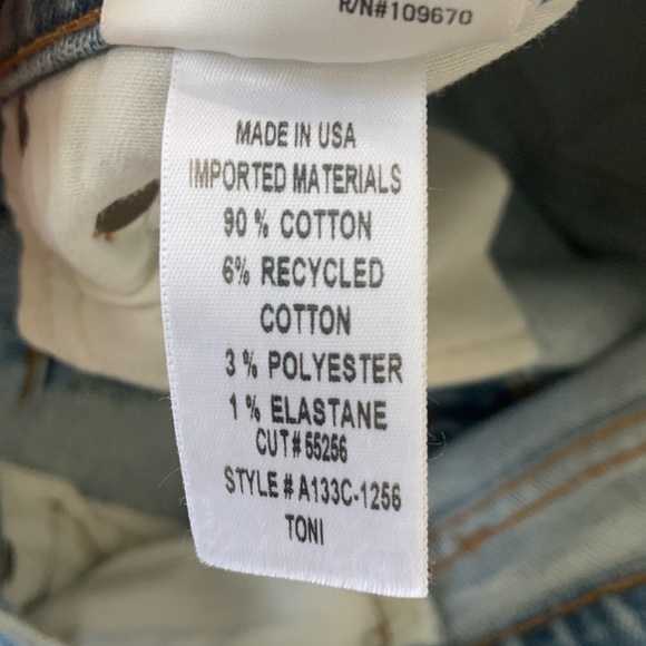 SOLD// NWT Agolde Toni Straight Slim Jeans - Picture 6 of 6